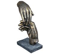 Casablanca modernes Design Sculpture, Poly, Bronze Colour, Höhe 21 cm