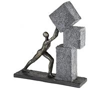 Casablanca modernes Design Sculpture, Poly, Bronze Grey, Höhe 30,5 cm