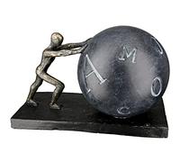 Casablanca modernes Design Sculpture, Resin, Anthracite, Bronze, Höhe 15,5 cm