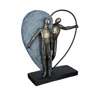 Casablanca modernes Design Sculpture, Resin Metal, Bronze Grey, Höhe 31 cm