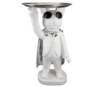 Casablanca mordernes Design Decorative Figurine, Synthetic Resin, White, Höhe 31 cm