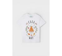 Casablanca Printed Fitted T-Shirt Casa Way White - M
