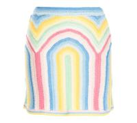 Casablanca rainbow crochet mini skirt - Multicolour S