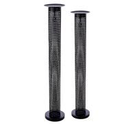 Casablanca Retino Candle Holder - Metal - Black - Matt - Cylindrical - Height 102 cm x Diameter 15 cm - Pillar Candle Holder