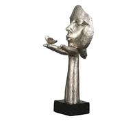 Casablanca Sculpture, Poly, Black, Silver, Höhe 34 cm