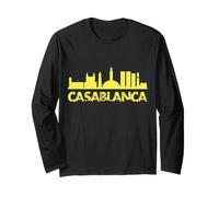 Casablanca Skyline Port City Atlantic Coast Morocco Long Sleeve T-Shirt