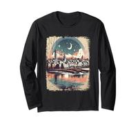 Casablanca Skyline Seaport Morocco Long Sleeve T-Shirt
