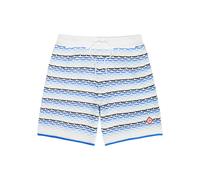 Casablanca Striped Tuck-stitch Cotton-knit Shorts - Multicoloured - XL