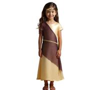 CASACLAUSI Greek Goddess Costume Girls Toga Robe Dress Kid Roman Accessories Belts Headbands Halloween Egyptian Cosplay Outfit