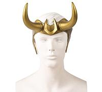 CASACLAUSI Loki Helmet Horns Cosplay Headpiece Classic Movie Crown Mask Adult Halloween Masquerade Costume Headwear Props