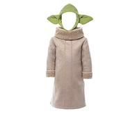 CASACLAUSI Manda of Lorian Costume Yo of Da Kids Alien Stage Cosplay Child Robe Coat with Headpiece Hat Halloween Dress Up