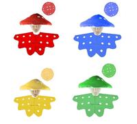 CASACLAUSI Mushroom Hat Toad Costume Cosplay Accessories Cute Beret Wizard Crazy Festival Hat Halloween Carnival Stage Prop