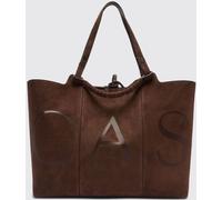 CASADEI Galleria Large Suede Tote Bag with Monogram
