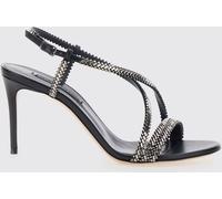 CASADEI Josephine Julia Slingback Sandals with Rhinestones and a Stiletto Heel - Size: 37½ - female