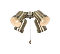 CasaFan ceiling fan add-on light kit 4 Brass antique