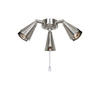 CasaFan ceiling fan add-on light kit 5 Chrome brushed