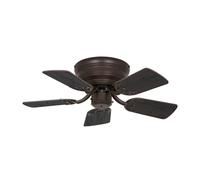 CasaFan Classic Flat III bronze ceiling fan, Ø 75 cm