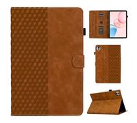 CASAFUNY Case for Honor Pad 10 12.1 Inch PU Leather Tablet Case Flip Wallet Cover for Honor Pad 10 Tablet 2025, Brown