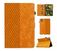 CASAFUNY Case for Lenovo Idea Tab Plus 12.1 Inch 2025, PU Leather Tablet Protective Case Multi-Angle Stand Cover Case with Auto Sleep/Wake for Lenovo Idea Tab Plus, Orange