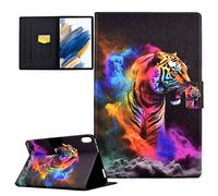 CASAFUNY Case for Lenovo Tab P11 / Tab P11 Plus 2021 (TB-J606F/J606L/J607), Protective Smart Cover Case Cover Leather Auto Sleep/Wake Case for Lenovo Tab P11 2021 11", Fantasy Tiger