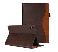 CASAFUNY Case for Nokia T21 Tablet 2022, Premium PU Leather Protective Book Cover with Stand Function Document Slots for Nokia T21 10.4" (TA-1495, TA-1521, TA-1505, TA-1487), Brown