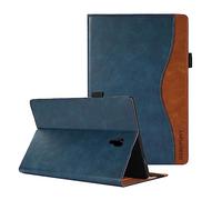 CASAFUNY Case for Samsung Galaxy Tab A 10.5 2018 Case, Premium PU Leather Protective Book Cover with Stand Function Document Slots for Samsung Galaxy Tab A 10.5 Inch SM-T590/T595/T597, Blue