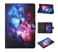 CASAFUNY Case for Samsung Galaxy Tab A11 8.7 Inch 2025/Galaxy Tab A9 8.7 Inch 2023 PU Leather Protective Cover with Stand Function Shockproof Cover Case for Samsung A11/A9, Wolf