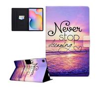 CASAFUNY Case for Samsung Galaxy Tab S6 Lite 10.4 2022/2020 SM-P610/P613/P615/P619, PU Leather Tablet Protective Case Multi-Angle Stand Cover Case Auto Sleep/Wake for Galaxy Tab S6 Lite, Agua de Mar