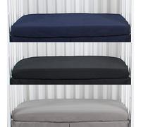 CaSaJa Microfiber 3 Pack Mini Portable Crib Sheets, Pack N Play Sheets with Comfy Napping Surface for Baby, Silky Soft Breathable Safe Playard Playpen Sheets Set, Fits 24" x 38", Navy + Black + Grey