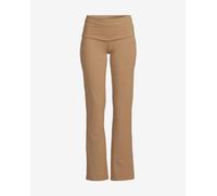 Casall Sublime Folded Flare Trousers Brown Camel Women - L