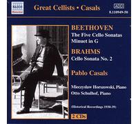 Casals, Pablo - Beethoven-Cello Sonatas Nos 1-5; Minuet in G; Brahms-Cello Sonata No 2