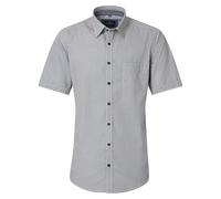 CASAMODA Casual Fit Short Sleeve Shirt Yellow/Blue