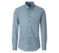 CASAMODA Men Casual Shirt Minimal Print 126132490 100 Blue Regular Fit