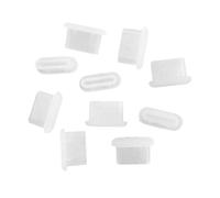 CasaNexa 10Pcs USB C Dust Plugs Silicone Charging Port Protector, Portable Lightweight Anti-Dust Plugs for Electronic Devices- Clear