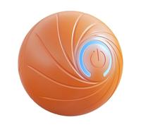 CasaNexa Automatic Moving Ball Interactive Jumping Toy for Small Dogs - Motion Activated Playtime Ball with Sound- Orange