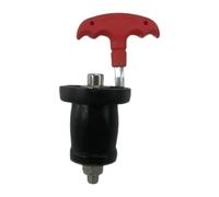 CasaNexa Expandable Drain Plug with Removable Handle for Boat Decks Livewell Return Pipe Scupper Plug 3.5 Inch Red Black- for 2.5 to 3.1cm