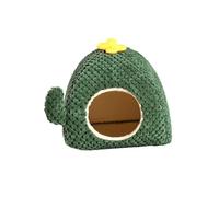 CasaNexa Hamster Bed House Hideout Hamster Sleeping Nest Small Animals Bedding House for Bunny, Guinea Pig, Gerbil, Mouse, Rat - Soft Cotton & Velvet Habitat Décor- M