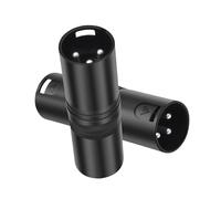 CasaNexa Heavy-Duty Xlr Plug Adapter, 3-Pin, 2-Pack Metal