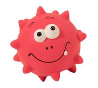 CasaNexa Latex Dog Toy for Interactive Play Fun, Squeak Toys for Dogs, Natural Rubber Chew Toy for Puppies and Adult Dogs- rose red