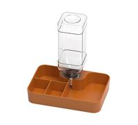 CasaNexa Reptile Feeder Food Dish Amphibians Accessory Drinking Bowl Water Bowl for Bearded Dragon Chameleon Turtle Snake Gecko- Khaki Large