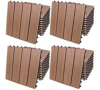 Composite Decking Tiles 44Pcs Terracotta 30x30cm