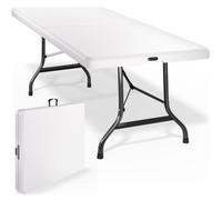 Casaria 7Ft Folding Garden Table 220X70Cm Foldable Table Picnic White