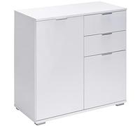 CASARIA® Alba Sideboard | 2 Drawers 2 Doors | 71x74x35cm | Bookcase | Bedroom Bathroom Living Room Kitchen Hallway Furniture Storage Unit | White Side Cabinet