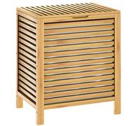 CASARIA Bamboo 62 L Ventilated Laundry Basket with Removable Cotton Liner