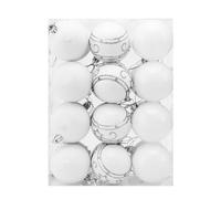 CASARIA Christmas Tree Baubles Set - 48 or 24 Matt & Shiny Shatterproof Ornaments for Xmas Decorations - Modern 6cm 2.4 Inches - Gold, Silver, White, Red, Green, Pink Christmas Decorations UK