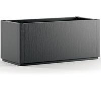 CASARIA® Ethica Flower Box Planter | 80L Capacity | 80 x 36 x 35 cm, Drain Base, Winterproof, Garden Planter, Plant Pot, Flower Tub | Robust Weatherproof Plastic | Anthracite