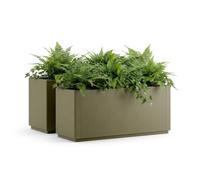 CASARIA® Flower Box Planter Trough Plant Pot, 80L Capacity, 80x36x35 cm