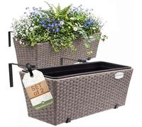 Window Box 2Pcs Set Cream 60x20x19cm