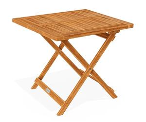 CASARIA® Garden Side Table, Wooden Acacia Wood Folding Outdoor Coffee Table