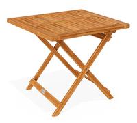 Side Table Acacia Wood 70x70x73cm Foldable
